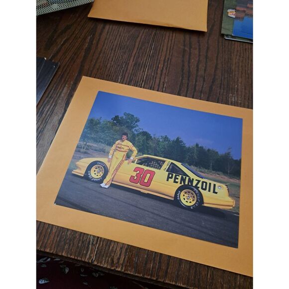 Vintage Michael Waltrip Pennzoil 30 Driver Card Bahari Racing NASCAR Winston Cup - Picture 1 of 3